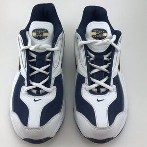 Nike Air Y2K Chunky Dad Sneakers White Navy Gold Women 7.5 2002